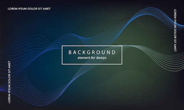 abstract gradient background. wave element for design. colorful shiny wave lines