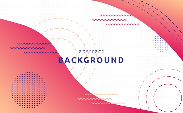 abstract gradient background with simple geometric shapes liquid form design vector illustration