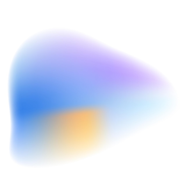 abstract gradient blob with soft colors