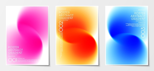 Abstract gradient blurred poster and cover graphic design Vector illustration