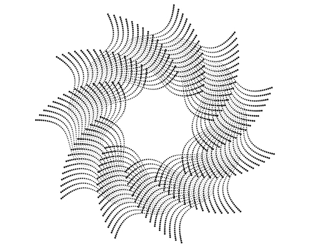 Abstract Gradient Dotted Circle for Modern Wall Art Branding Fashion Prints and Creative Design Projects