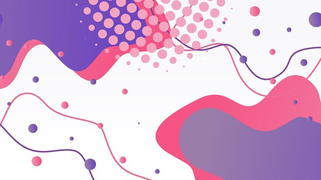 abstract gradient dynamic fluid shapes background design template