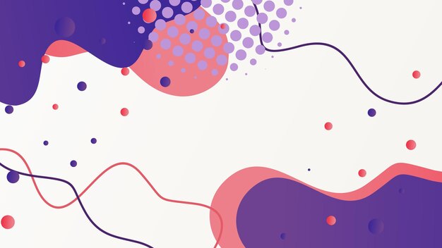 abstract gradient dynamic fluid shapes background design template