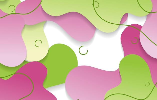 abstract gradient dynamic fluid shapes background design template