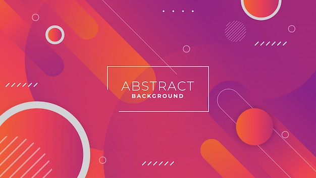 Abstract gradient geometric shapes background