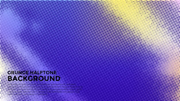 Abstract gradient halftone grunge design background banner