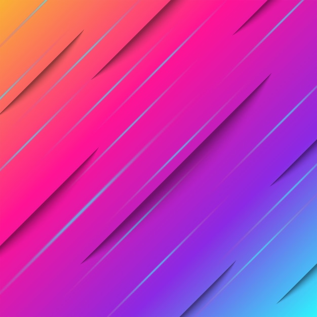abstract gradient minimal style background banner poster or flyer vector design dynamic bright chemical shape effect cut paper at an angle
