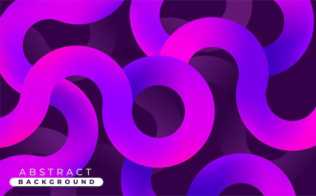 Abstract gradient purple circles geometric shape background. overlapping circles and lines.