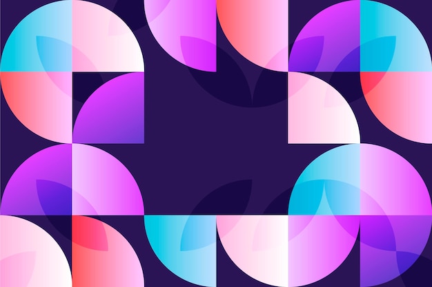 abstract gradient wallpaper with different shapes