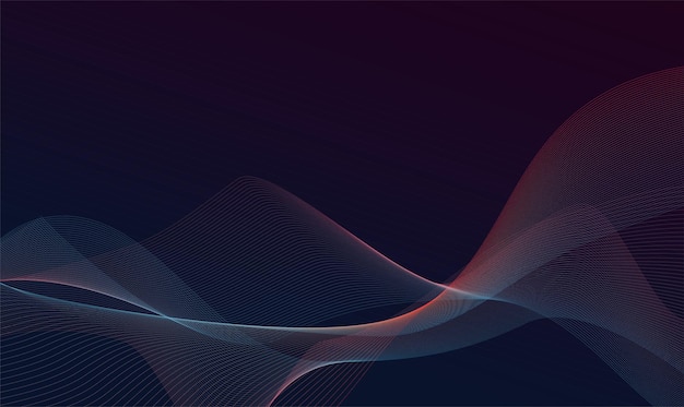 abstract gradient wave lines background abstract flowing line pattern vector illustration