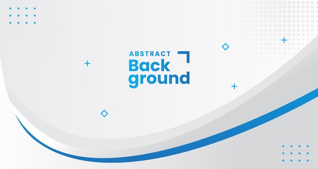 Abstract gradient white grey background with blue wave element with text space for professional