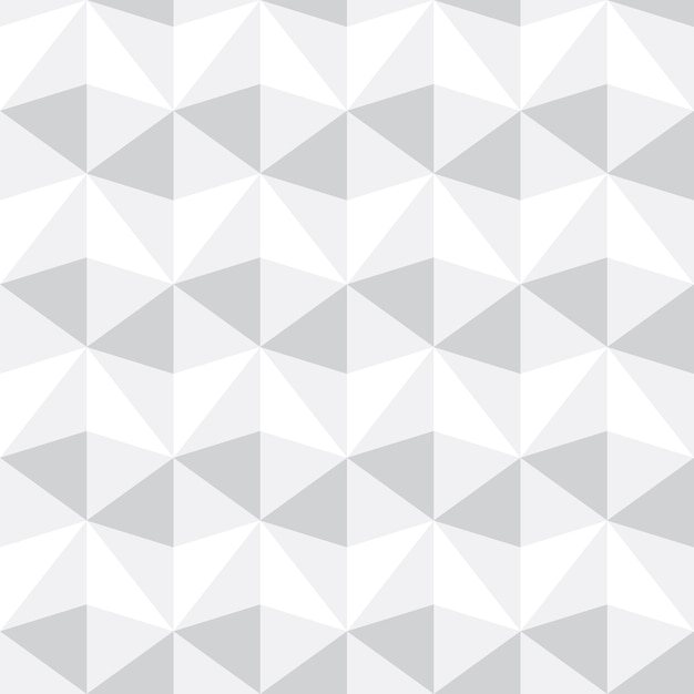 Abstract gray and white triangle pattern background, vector illustration