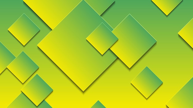 abstract green and yellow gradient background with rectangle lines