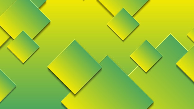abstract green and yellow gradient background with rectangle lines