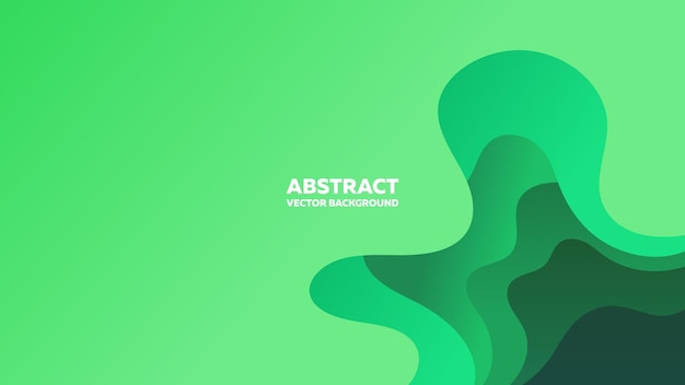 abstract green background with depth effect in minimalism style