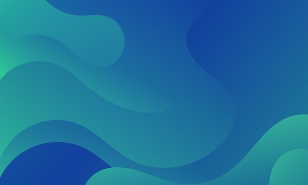 abstract green blue background with wavy shapes suitable for website flyers posters