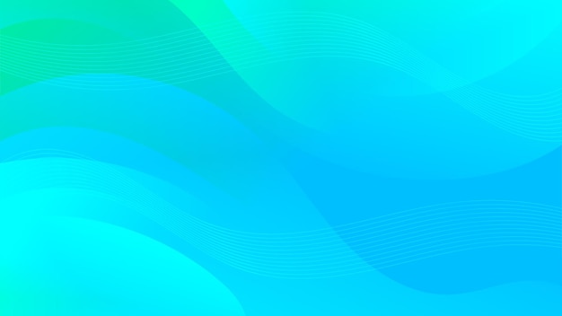 Abstract green blue Background with Wavy Shapes suitable for website flyers posters