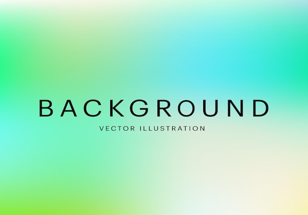 Abstract green blurred gradient mesh background Graphic color backdrop modern banner Vector