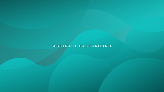 Abstract green fluidity color background Dynamic shapes composition