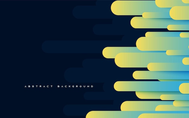 Abstract green gradient background rounded shape concept