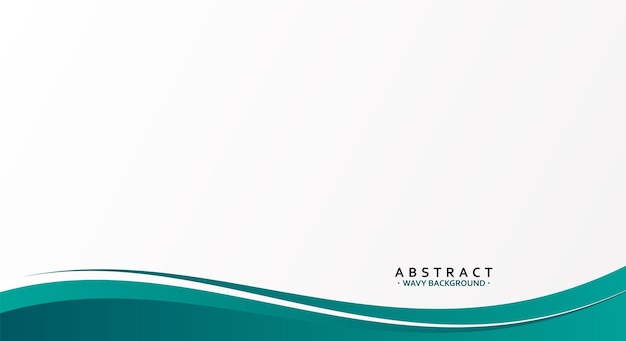 Abstract green wavy style for business background