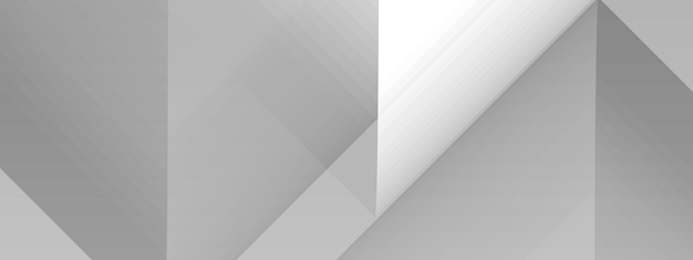 Abstract grey and white geometric stylish modern smooth background design