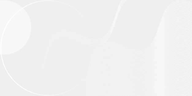 Abstract grey background Modern white round with geometric lines shape