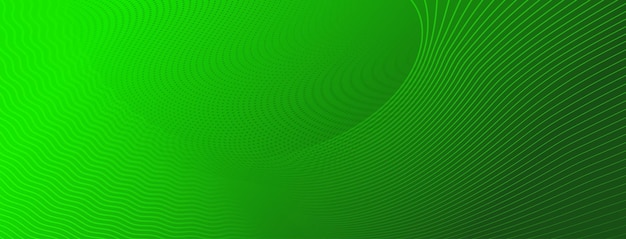 Abstract halftone background of small dots and wavy lines in green colors
