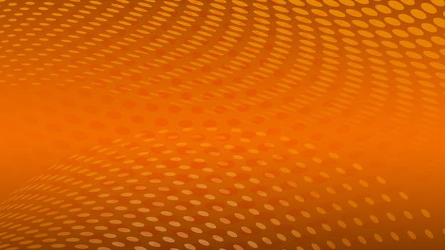 Abstract halftone dots background in orange colors
