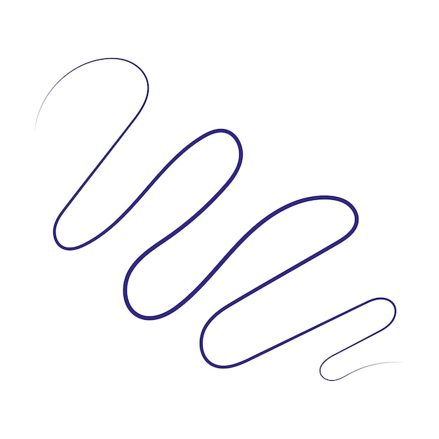 Abstract hand drawn line element