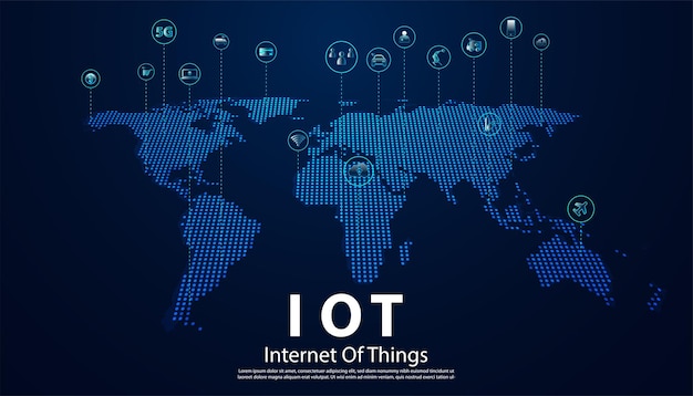 Abstract hand Technology Communication Borderless Internet 5G Internet of Things communication