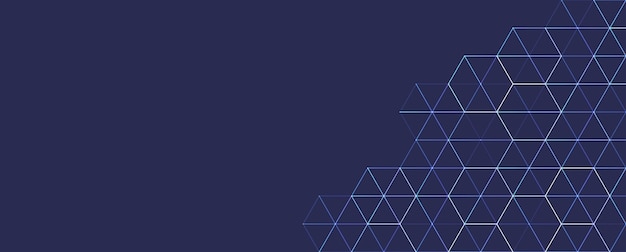 Abstract hexagon background with triangle shape