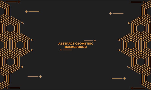 Abstract hexagonal geometric background