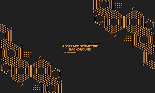 Abstract hexagonal geometric background
