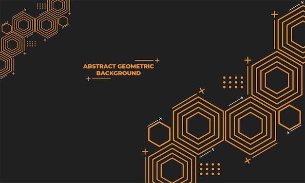 Abstract hexagonal geometric background