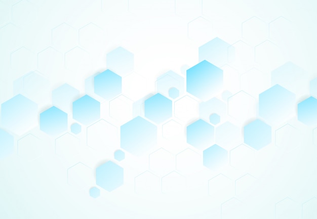 Abstract hexagonal molecular structures