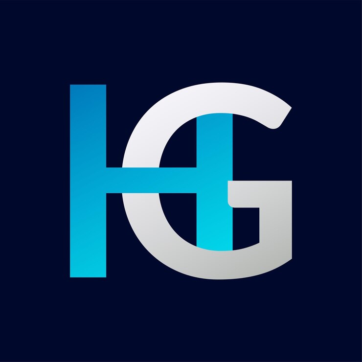Vektör abstract hg letter logo design template vector logo illustration