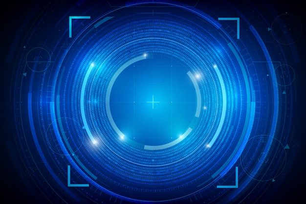 Abstract HUD technology background