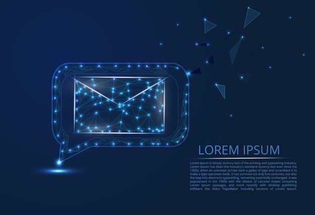 Abstract image of email Mail Letter email other concept illustration space universe