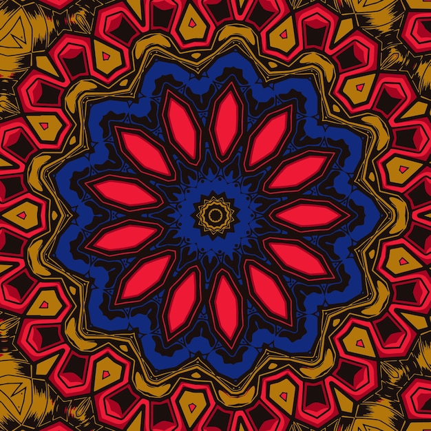 Abstract indian pattern with mandalas vector background
