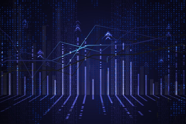 Abstract infographics visualization