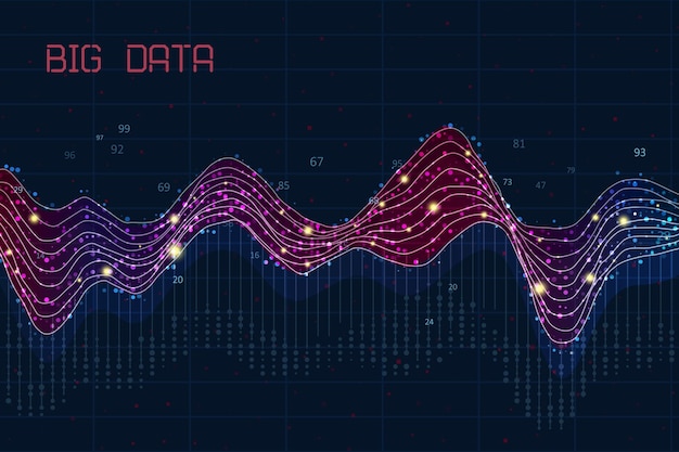 Abstract infographics visualization