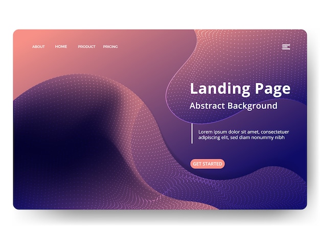 abstract landing pages
