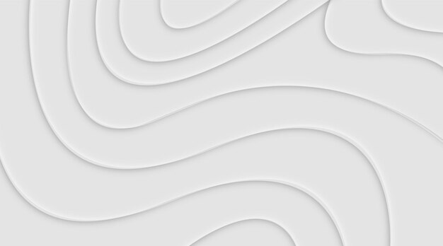 Abstract Layered Waves in Soft White Tones for Visual Aesthetics and Contemporary Design