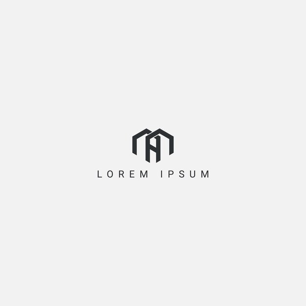 Abstract letter A real estate house logo design vector illustration