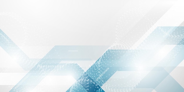 abstract light blue and white background poster with dynamic technology network vector illustration