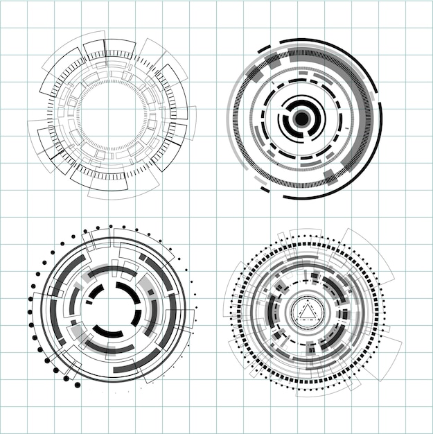Abstract line creative concep technology.