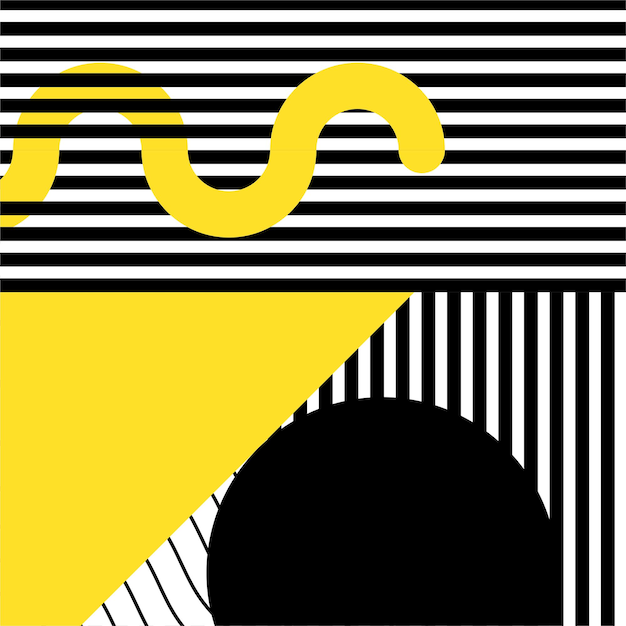 Abstract Line Geometric Shapes