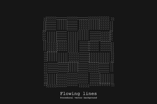 Abstract Line Matrix Pattern Noise Flow Dynamic