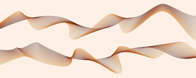 abstract line vector design background with orange wave graphic modern color wave stripes element for design product cover background wallpaper web design story banner template poster